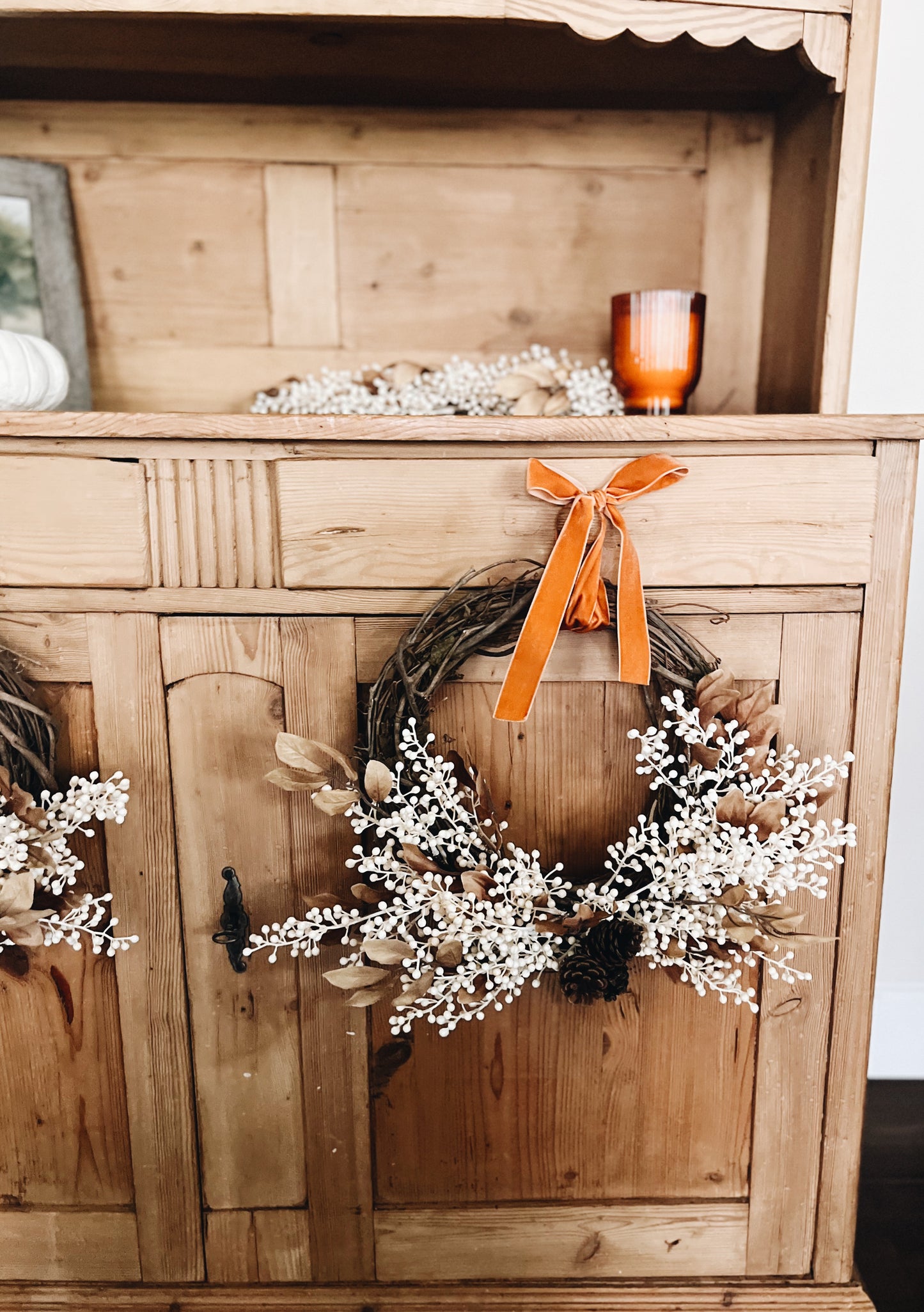 Fall & Thanksgiving Beige and Cream Wreath
